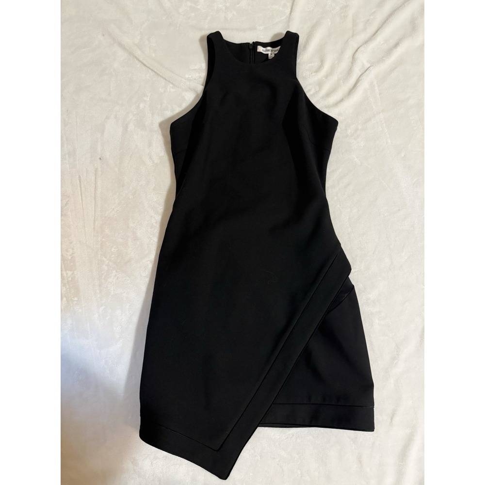 Elizabeth And James Black Asymmetrical Mini Dress - Excellent Condition - Sz 4